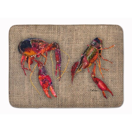Carolines Treasures Crawfish Machine Washable Memory Foam Mat 8739RUG